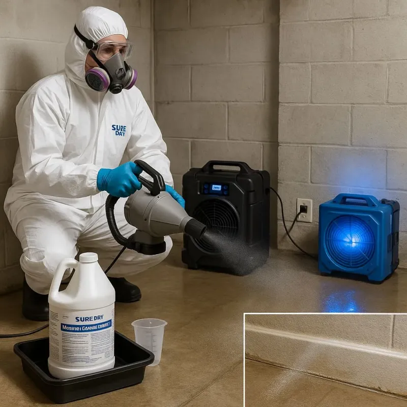 Sanitization and Odor Removal process in Bellerose, NY